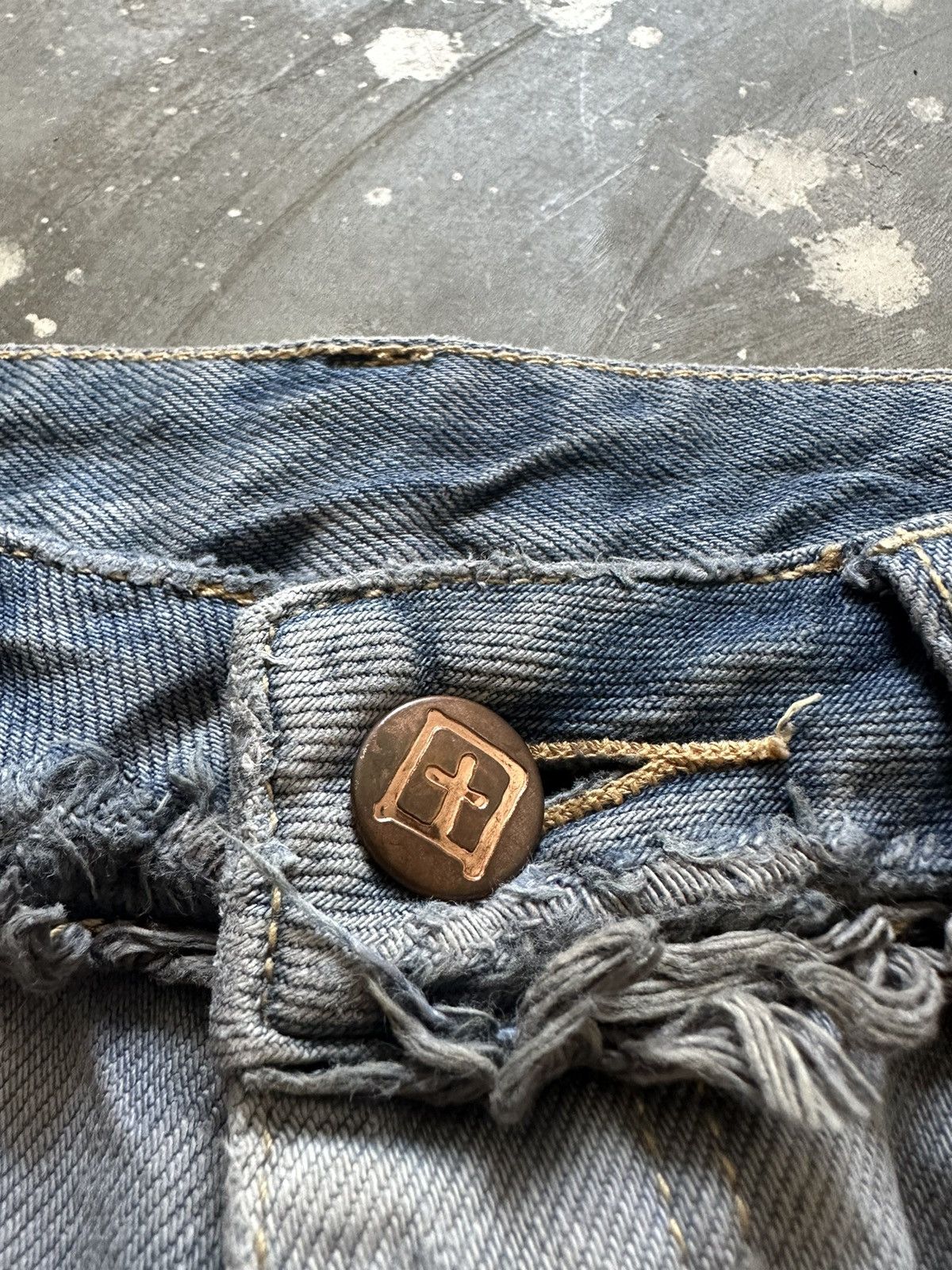 Ksubi Ksubi Distressed Mini Skirt Y2k Style denim Size 28" / US 6 / IT 42 - 6 Thumbnail