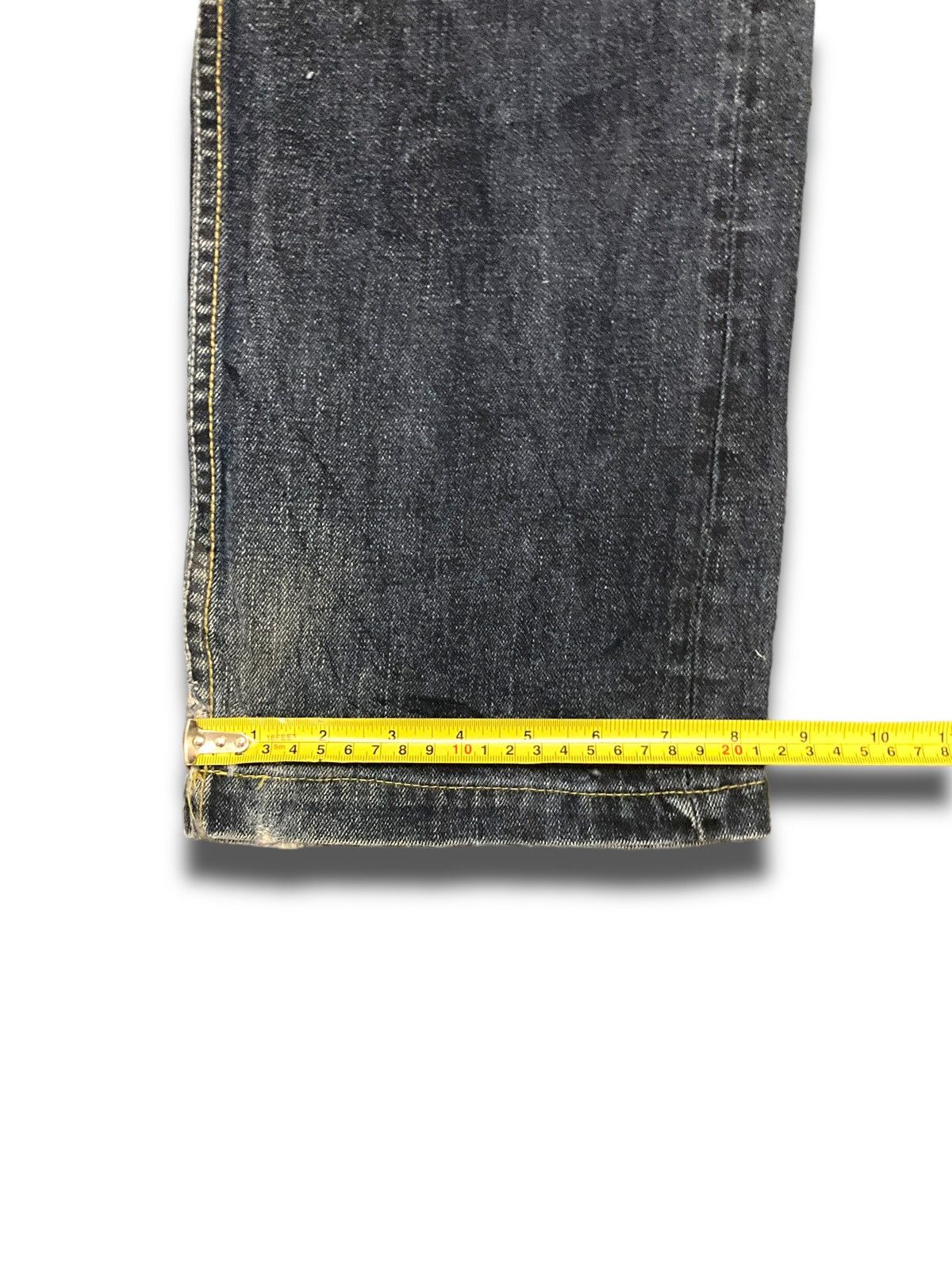 Japanese Brand Vintage 90s Punk Apestein Gold Line Jeans Size US 34 / EU 50 - 17 Thumbnail