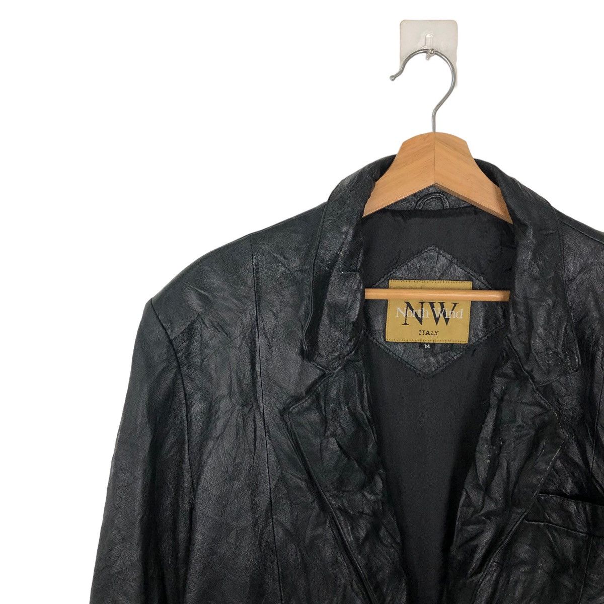 Japanese Brand VINTAGE SOFT GENUINE LEATHER JACKET NORTH WIND Size US M / EU 48-50 / 2 - 6 Thumbnail
