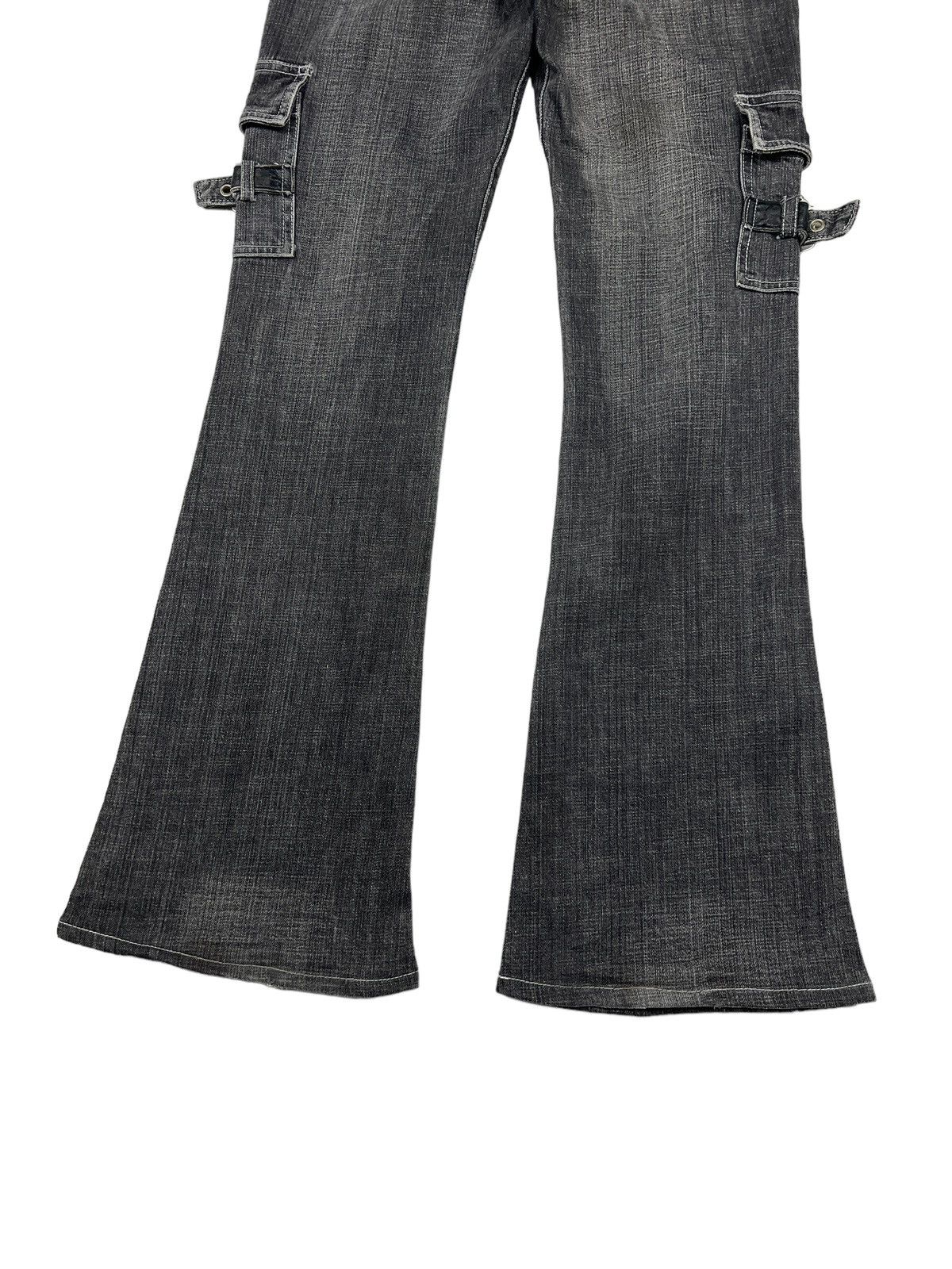 Japanese Brand Algonquins 🇯🇵 Studded Flare Cargo Denim Size US 31 - 7 Thumbnail
