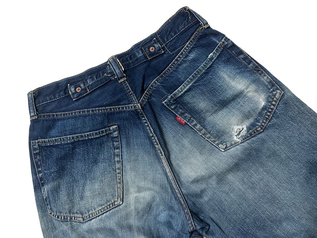 Sugar Cane 🇯🇵 Sugar Canes Buckle Back Selvedge Jeans Mud Wash Blue Size US 29 - 3 Thumbnail