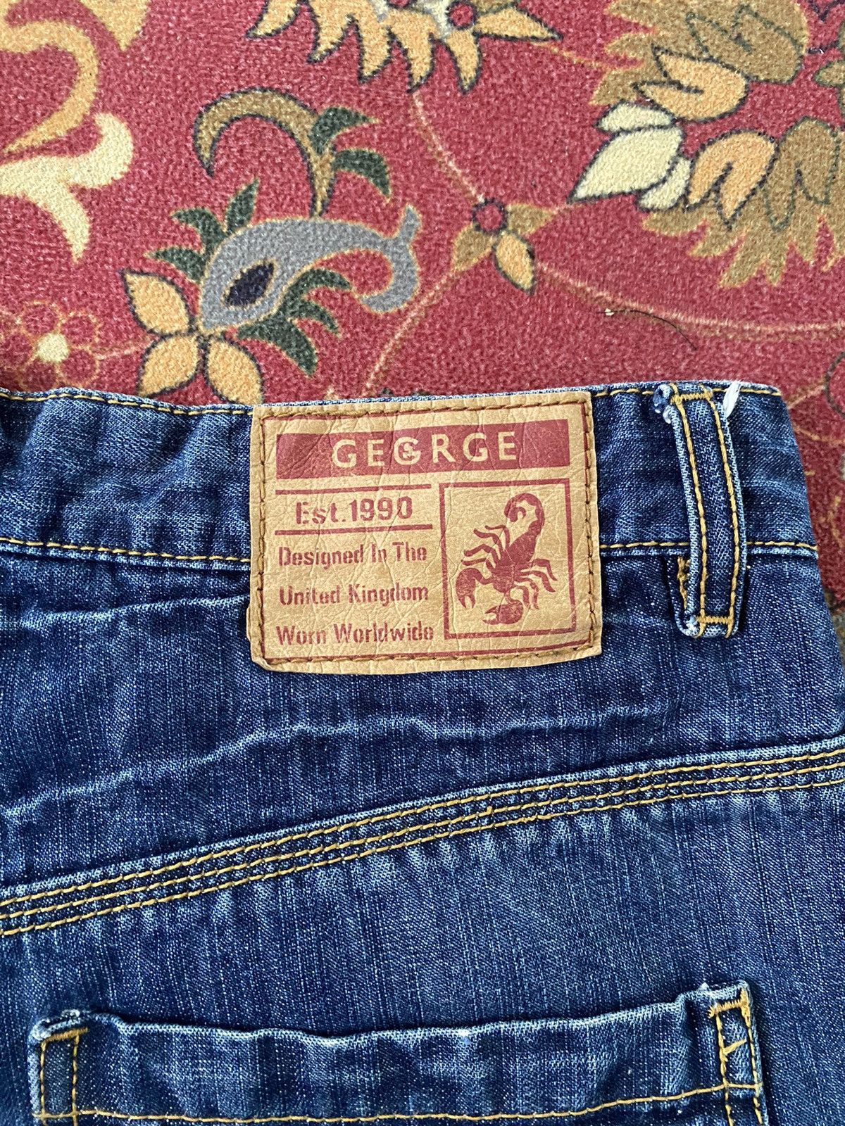 Japanese Brand Vintage GEGRGE Distressed Denim Pant Size US 32 / EU 48 - 15 Thumbnail
