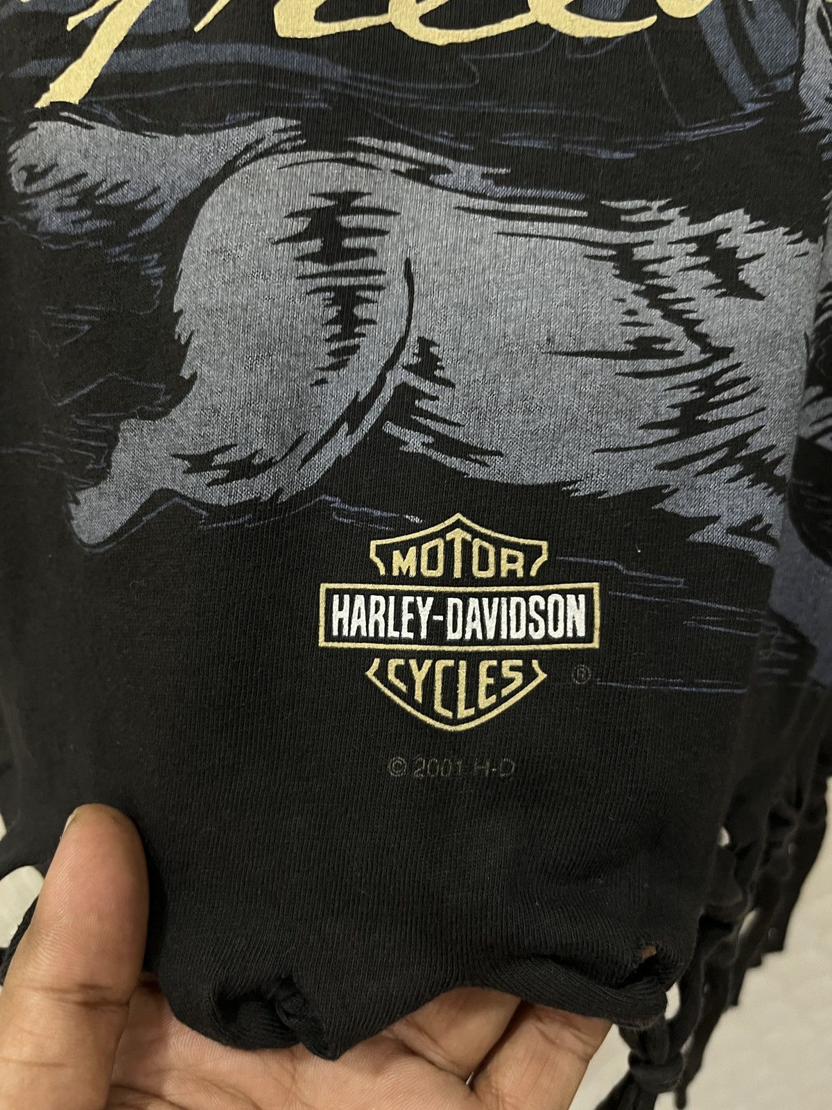 Harley Davidson × Vintage (Qqqq). VINTAGE HARLEY DAVIDSON CUSTOM CROP T SHIRTS Size L / US 10 / IT 46 - 7 Thumbnail