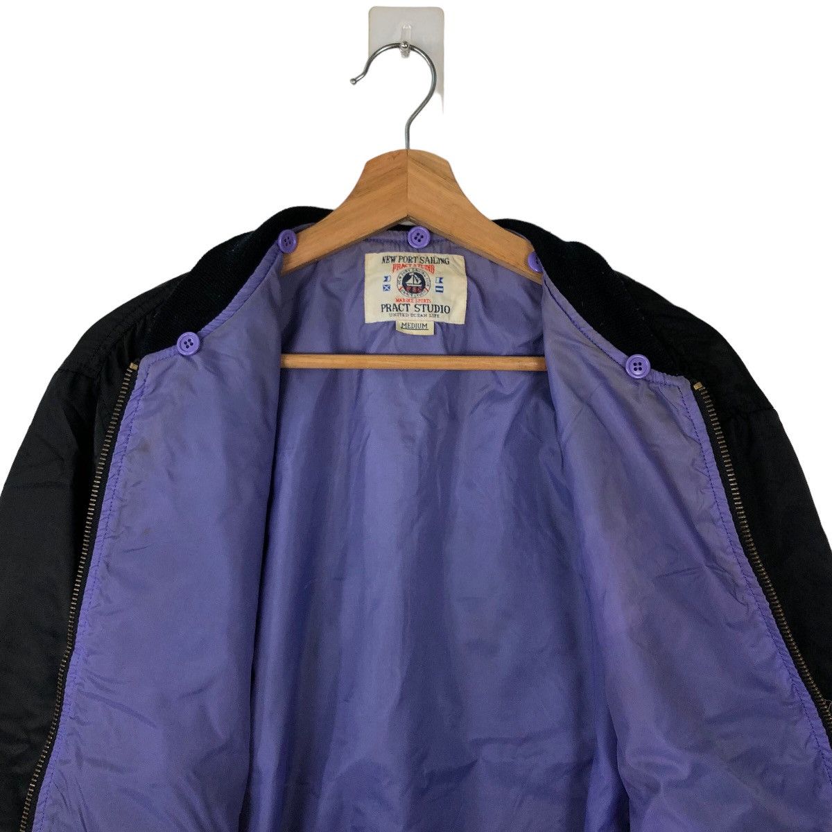 Japanese Brand VINTAGE BOMBER JACKET PRACT STUDIO JAPAN BIG LOGO Size US M / EU 48-50 / 2 - 10 Thumbnail