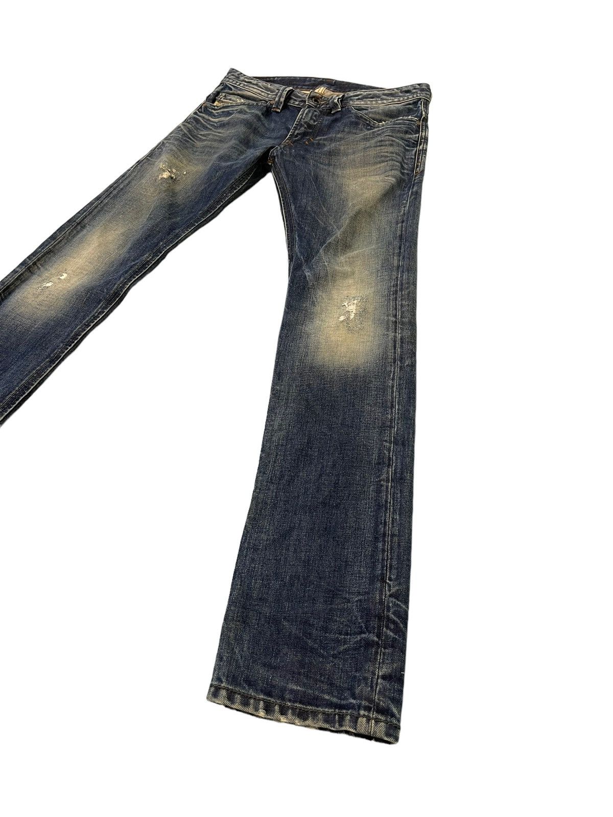 Diesel Slim Jeans Diesel Industries Distress Faded 5🟦7 Size US 31 - 3 Thumbnail