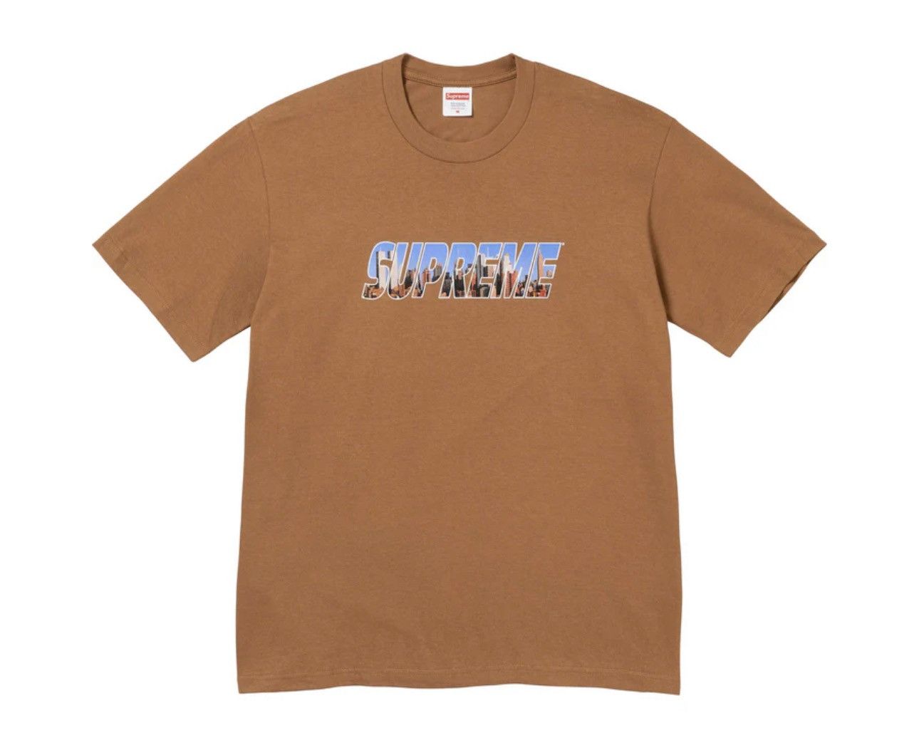 Image of Supreme Gotham Tee in Brown, Men's (Size Small)