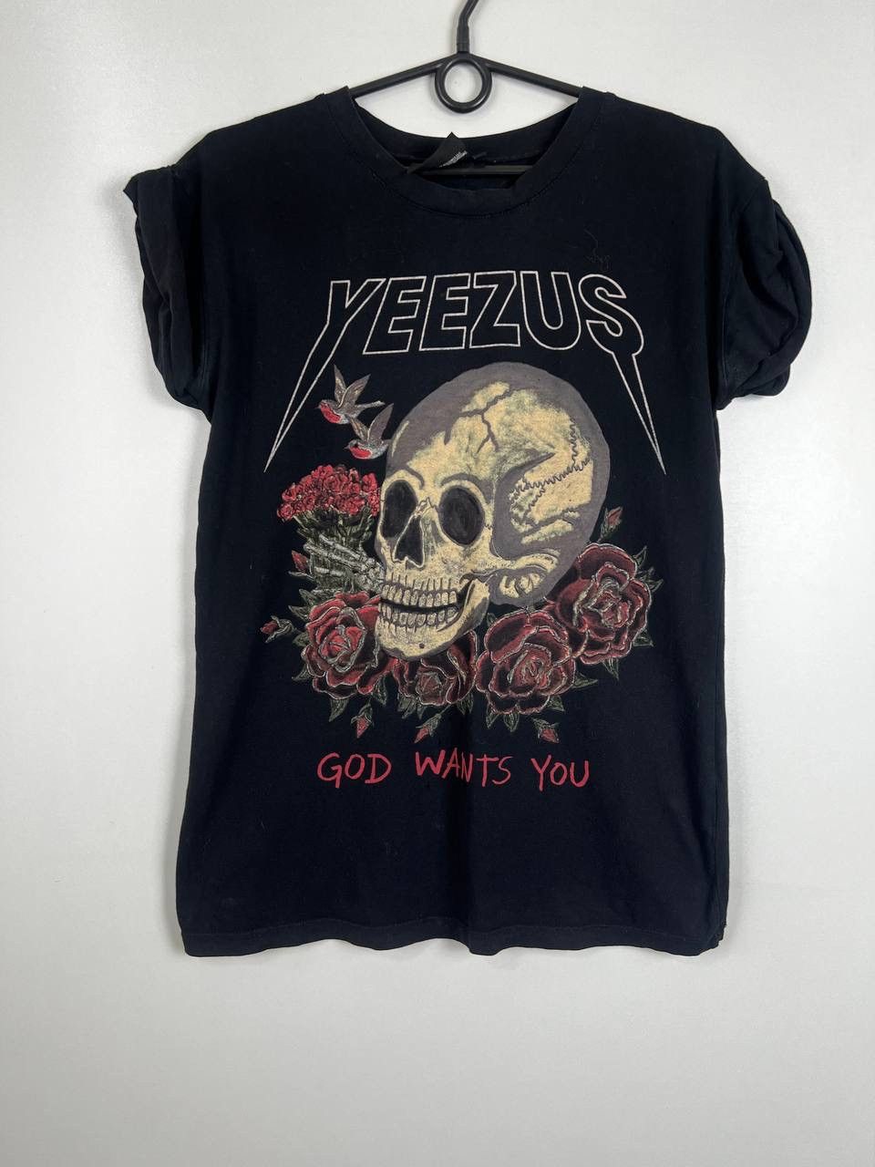 Kanye West × Vintage Kanye West Yeezus God Wants You vintage t-shirts wmns Size 8 Size S / US 4 / IT 40 - 1 Thumbnail