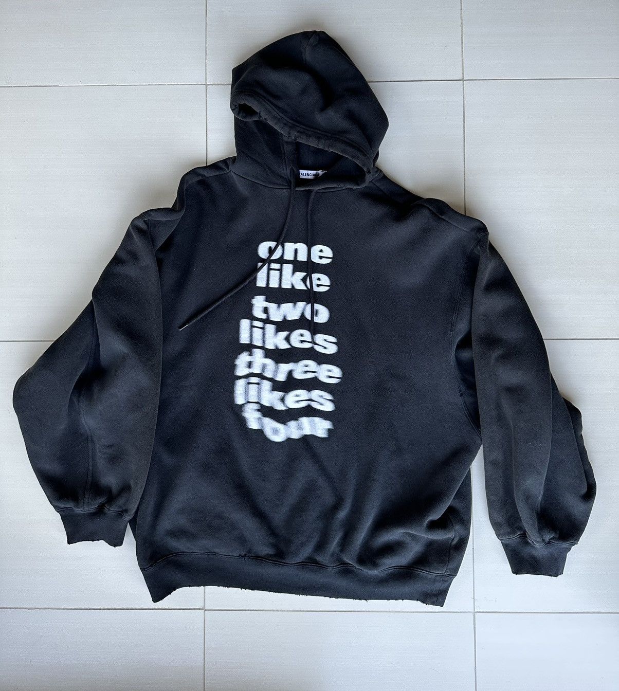 Balenciaga Balenciaga Blurred “One Like” hoodie (Winter 2020 