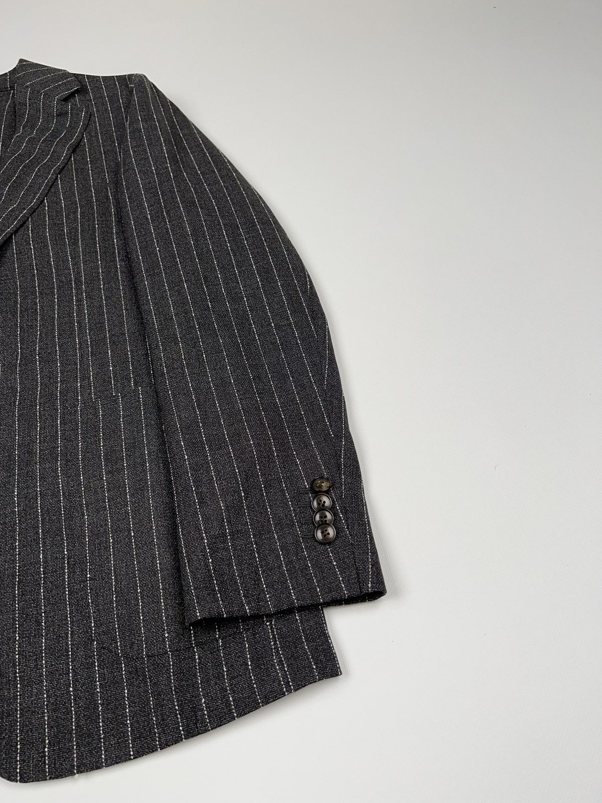 Suitsupply Suitsupply Striped Wool Havana Patch Traveler Blazer Jacket Size 40R - 3 Thumbnail