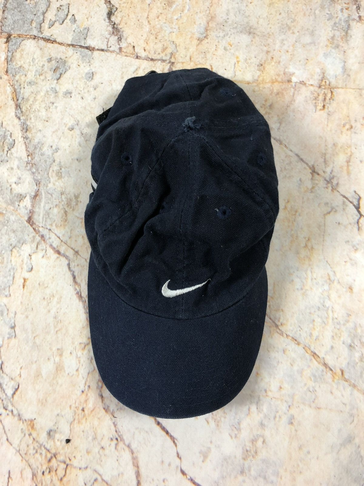 Nike × Vintage Nike vintage blue two logo hat cap Size ONE SIZE - 1 Thumbnail