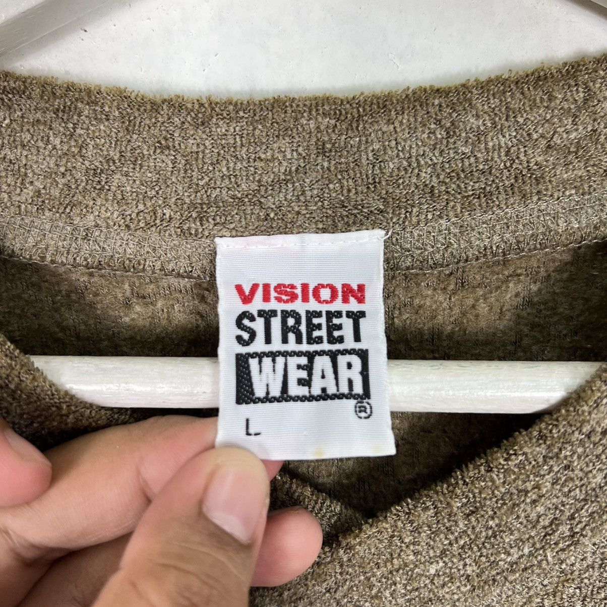 Vision Streetwear 💥 1990s VINTAGE VISION STREETWEAR FLEECE LONG SLEEVE VNECK Size US L / EU 52-54 / 3 - 7 Thumbnail