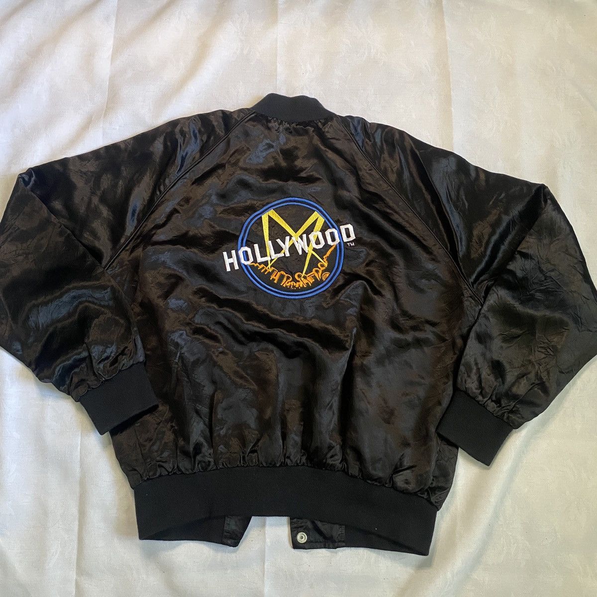 Vintage vintage 80s hollywood bomber jacket Grailed
