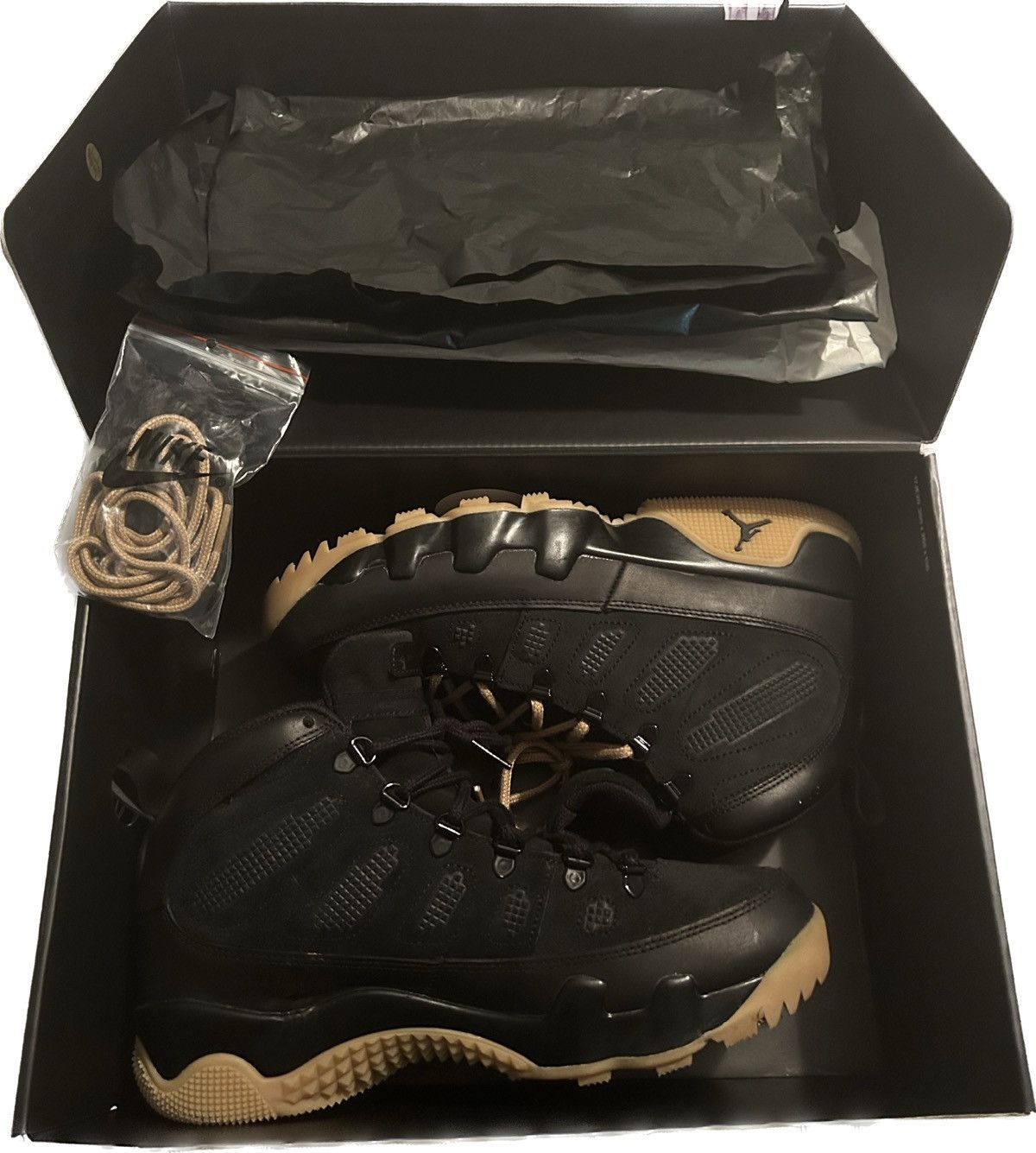 Nike Jordan 9 Retro Boot Black Gum | Grailed