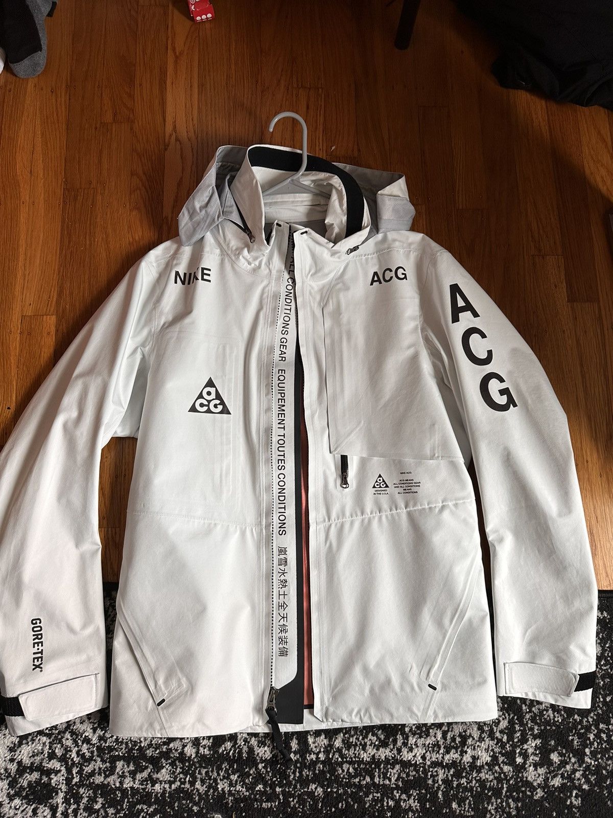 nikelab acg 2 in 1 system jacket white