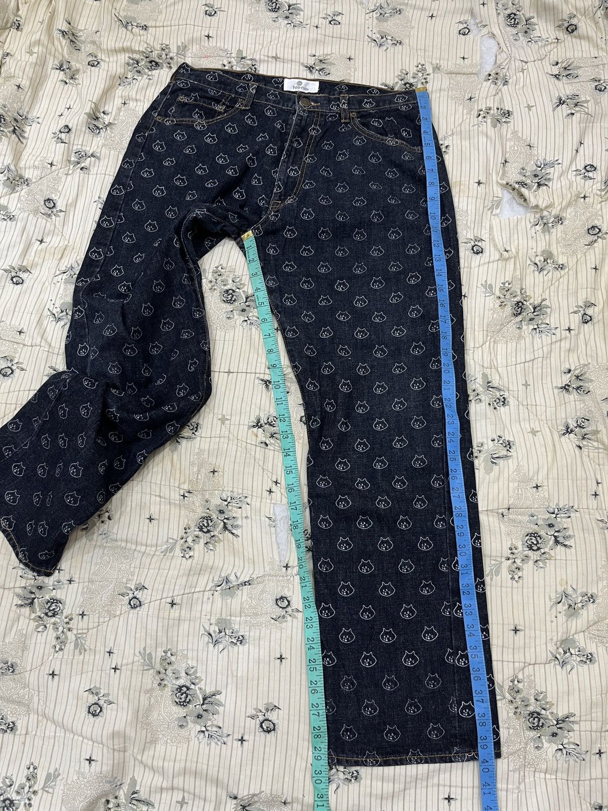 Issey Miyake (Rrrr). RARE NE-NET ISSEY MIYAKE FULLPRINT CAT LOGO Size US 33 - 20 Thumbnail