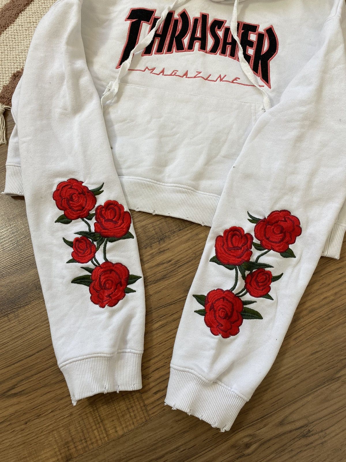 Thrasher TRASHER CROPED WMNS DISTRESSED HODIE Size S / US 4 / IT 40 - 4 Thumbnail