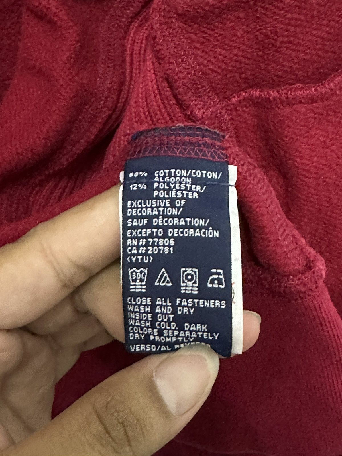 Tommy Hilfiger × Vintage Vintage Tommy Hilfiger Spell Out Embroidery Zipper Sweater Size US M / EU 48-50 / 2 - 9 Thumbnail