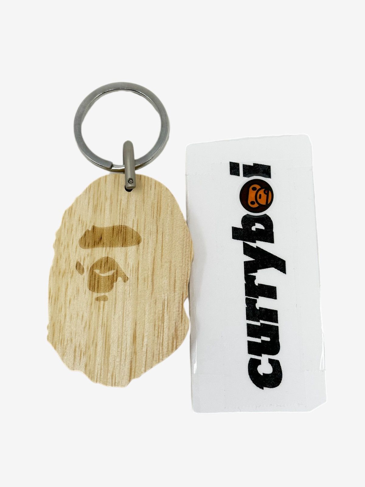 Bape Ape Head Wood Keychain Size ONE SIZE - 6 Thumbnail