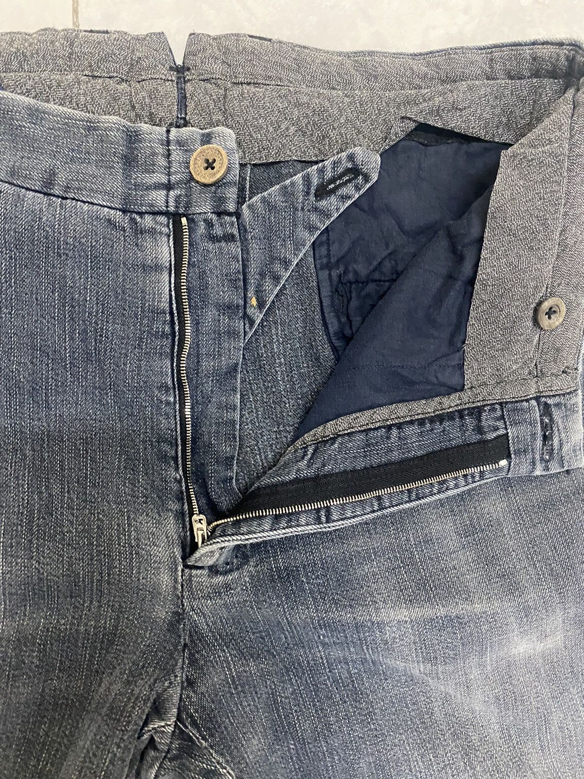 45rpm 45 rpm Indigo Distressed Pants Size US 30 / EU 46 - 14 Thumbnail