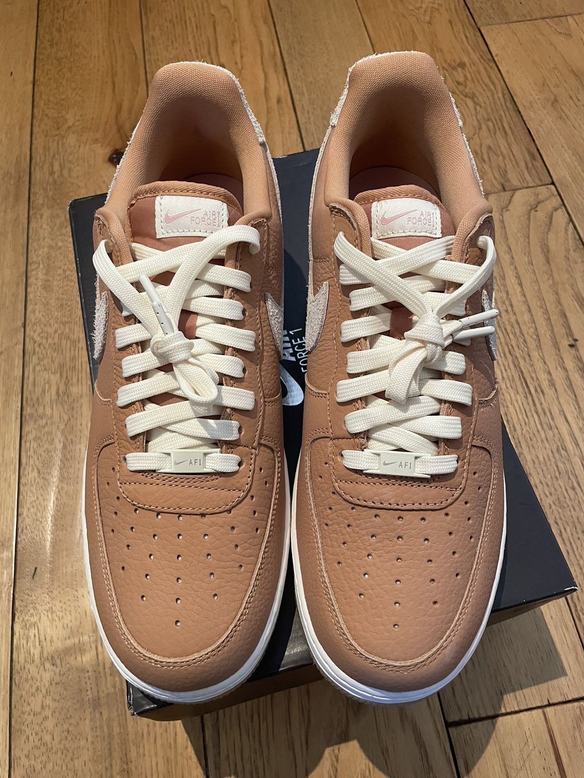 Nike Nike Air Force 1 ‘07 Craft Light Cognac Size US 11.5 / EU 44-45 - 4 Thumbnail