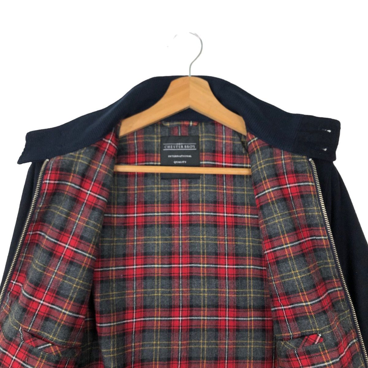 VINTAGE BOMBER JACKET CHESTER BRO’S TARTAN LINING RICK OWENS