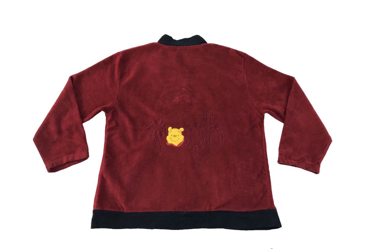 Disney The Pooh Fleece Full Zip Jacket Big Embroidery Logo