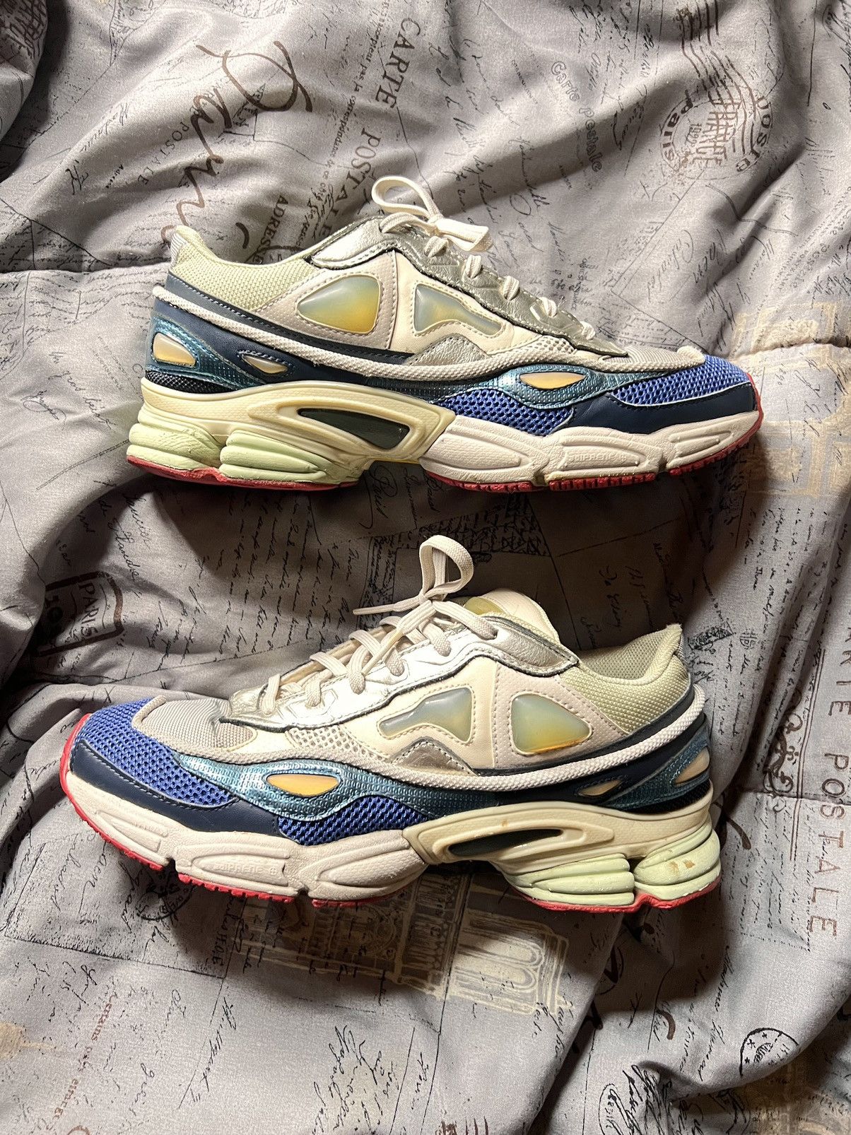 raf simons ozweego silver