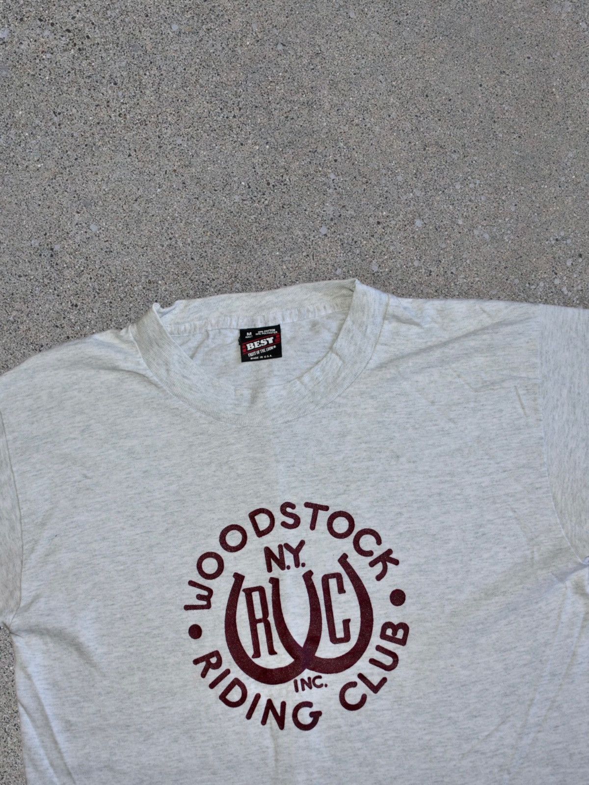 Vintage Vintage 90s Woodstock NY Riding Club T-Shirt (M) Size US M / EU 48-50 / 2 - 2 Thumbnail