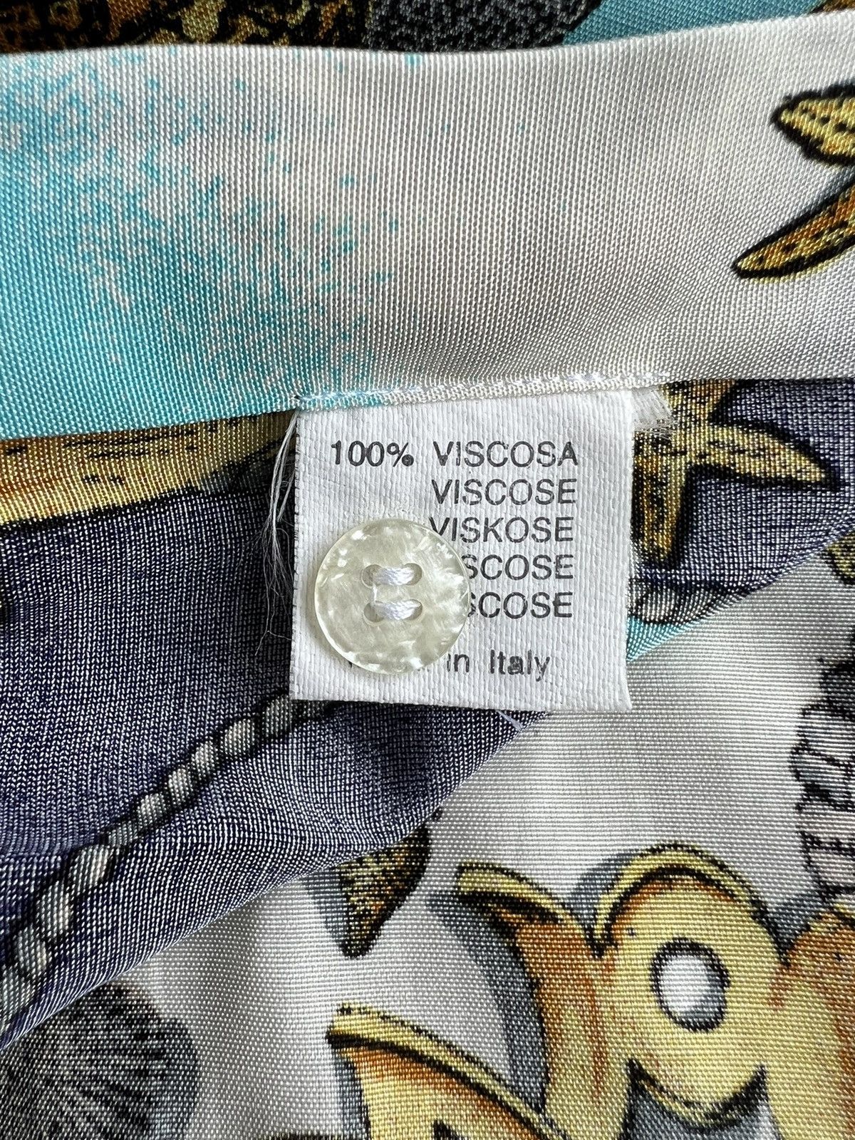 Barque × Versace Prototype Stefano Dassi 🇮🇹 Chain Baroque Luxury Rayon Shirt Size US M / EU 48-50 / 2 - 10 Thumbnail