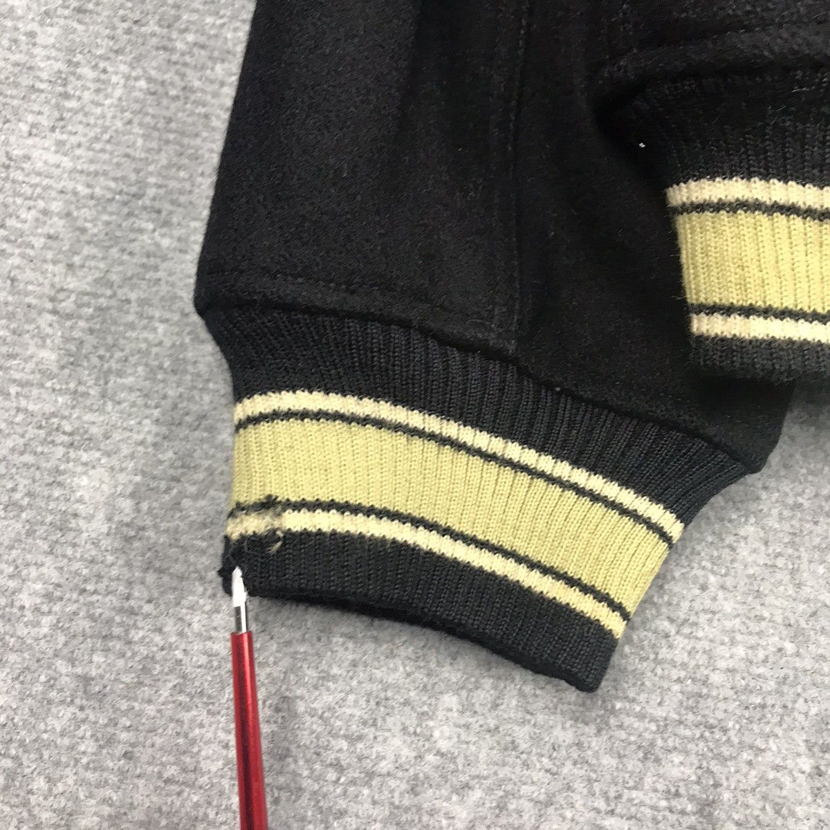 Japanese Brand MEN FLANDRE VARSITY JACKET SNAP BUTTON JACKET Size US M / EU 48-50 / 2 - 13 Thumbnail