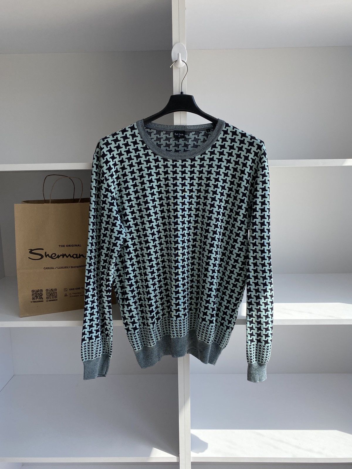 Paul Smith × Vintage PAUL SMITH Mens Sweatshirt Jumper Large Size US L / EU 52-54 / 3 - 1 Thumbnail