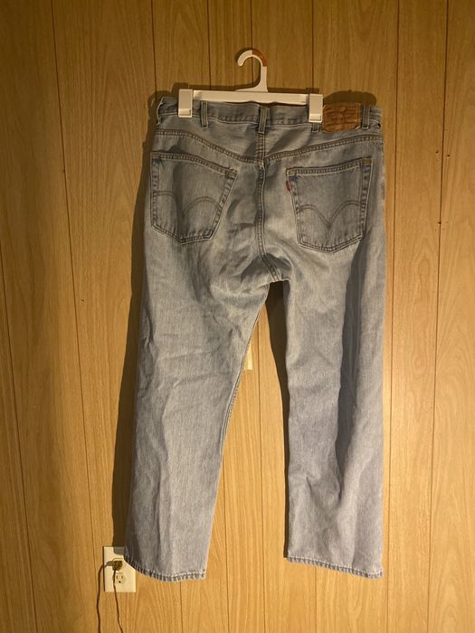 Vintage Vintage Levi’s 505 bleach blue jeans Grailed