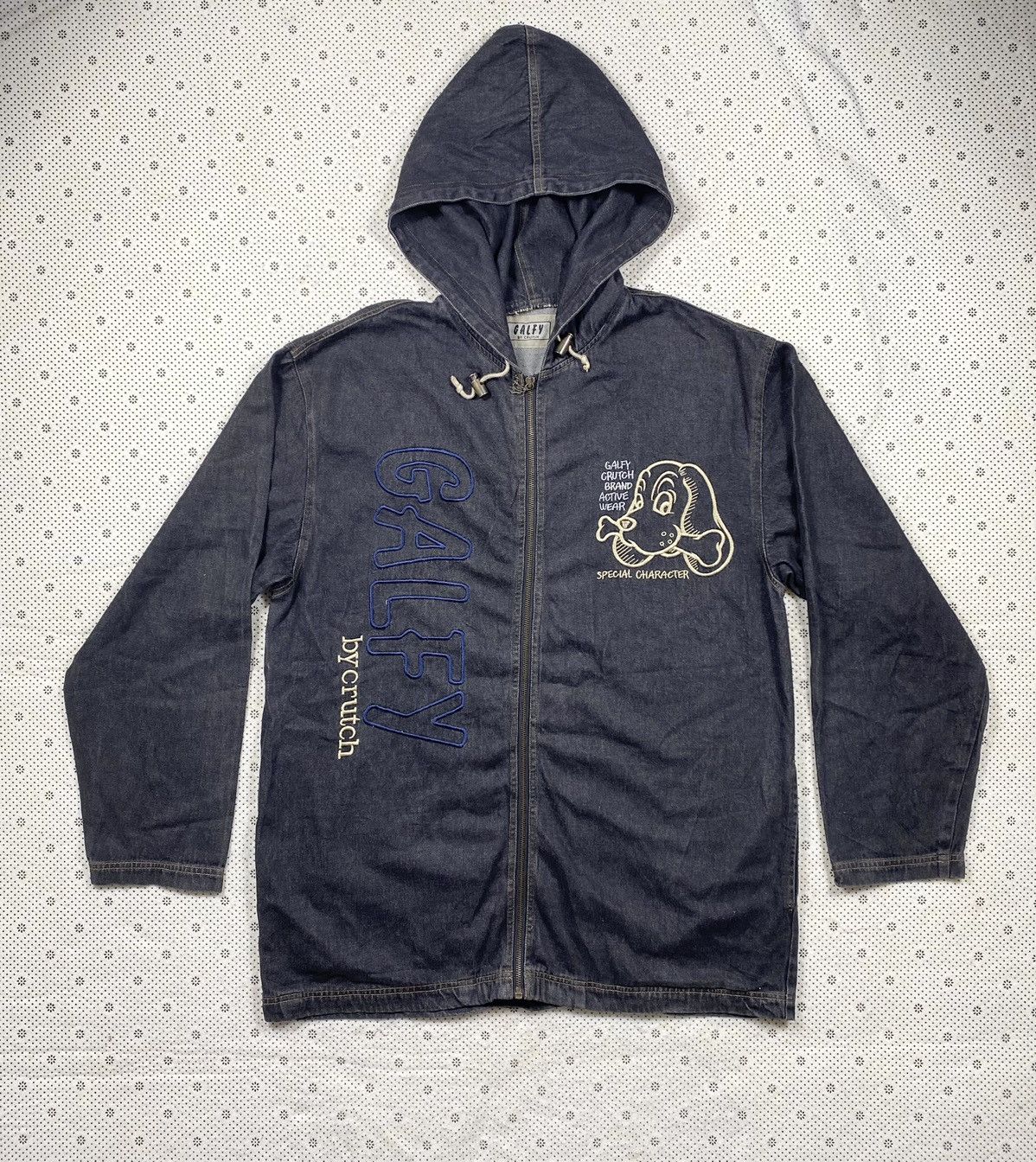 Japanese Brand 2up Worldwide x ADN Masashi Black Fox Fur Zip Up