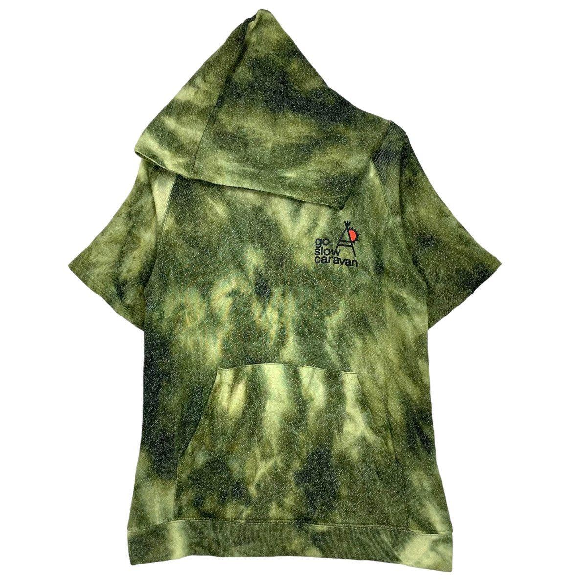 Japanese Brand × go slow caravan 💥GO SLOW CARAVAN TYE DYED HOODIE SHORTSLEEVE PULLOVER Size US M / EU 48-50 / 2 - 1 Thumbnail