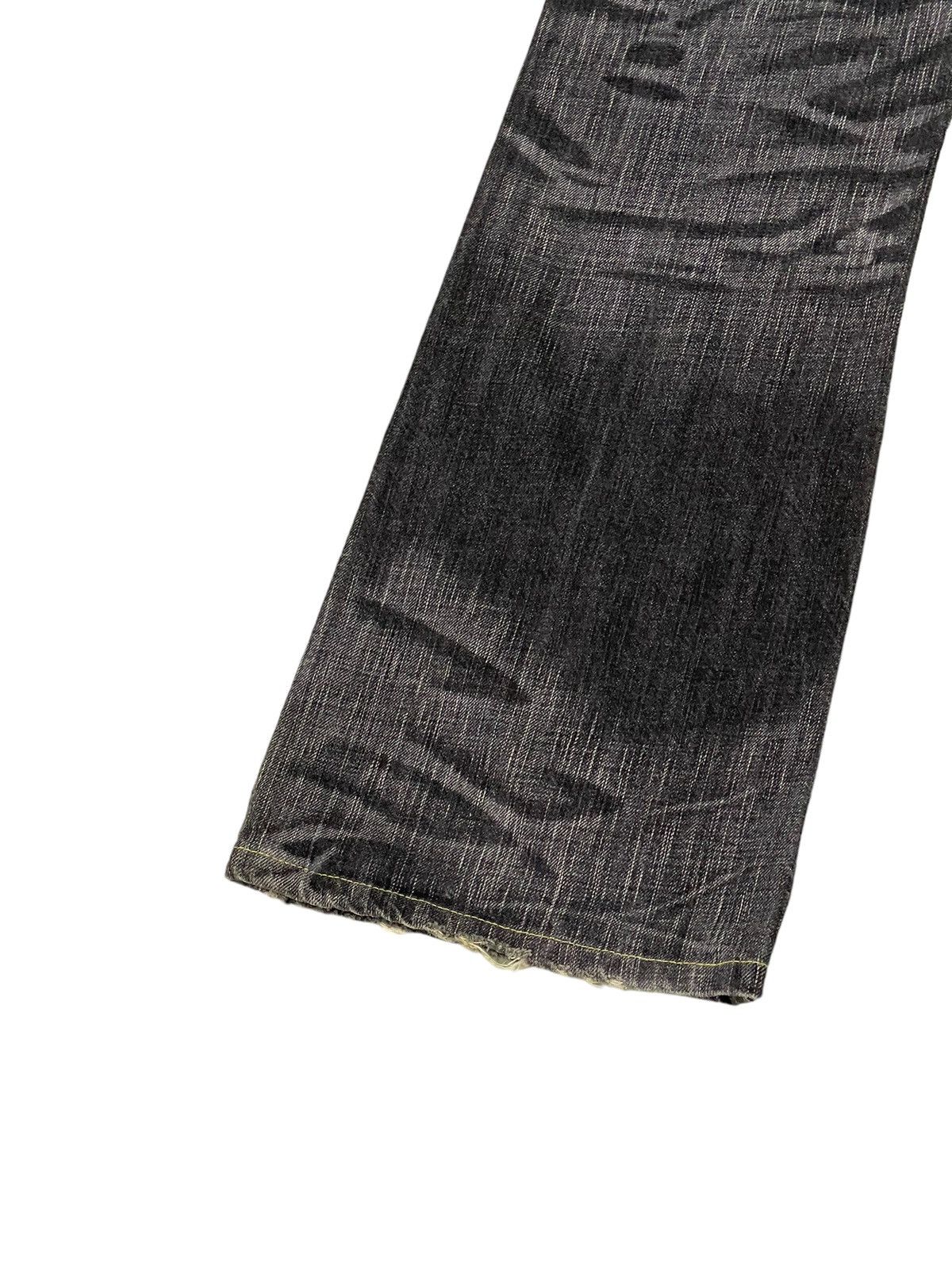 Japanese Brand Flare Jeans Edwin Japan Distress Acid Wash Boot Cut 5🟦7T Size US 30 / EU 46 - 16 Thumbnail