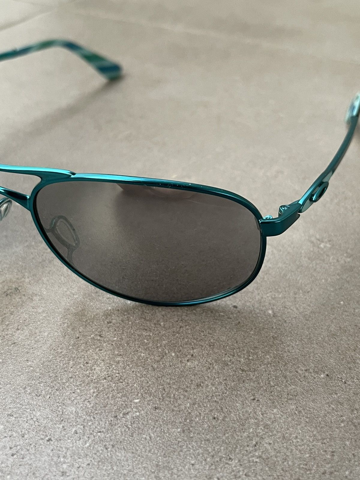 image of Oakley Oo4068-08 "given" Turqoise Blue Sunglasses, Women's