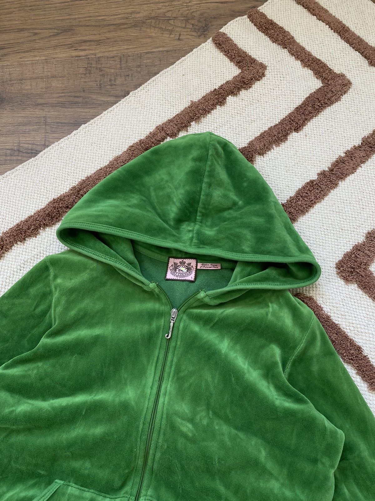 Juicy Couture VELOUR VINTAGE ZIP HOODIE JUICY COUTURE Size L / US 10 / IT 46 - 2 Thumbnail