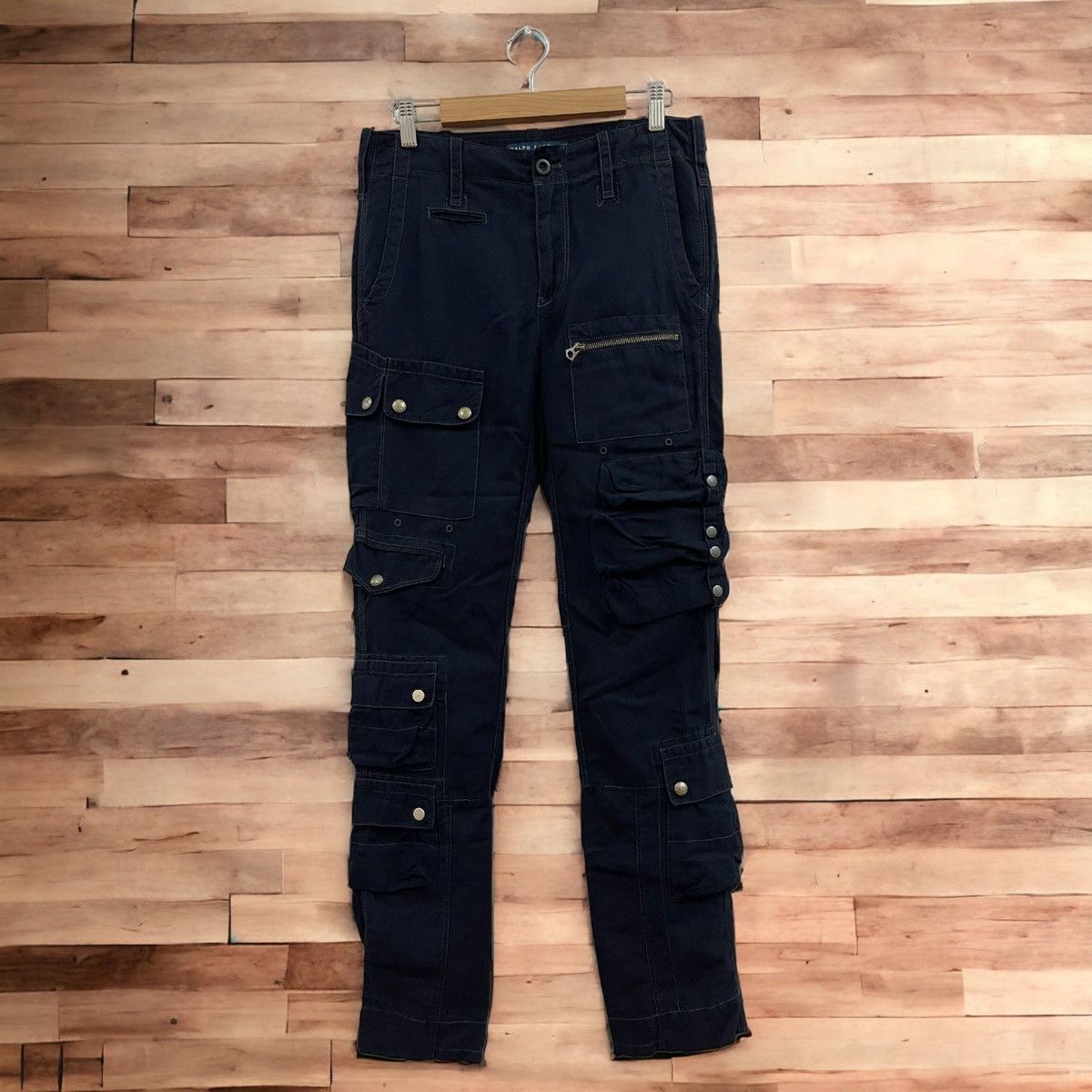 image of Polo Ralph Lauren x Ralph Lauren Ralph Laurent Multipocket Cargo Pant in Dark Blue, Men's (Size 30)