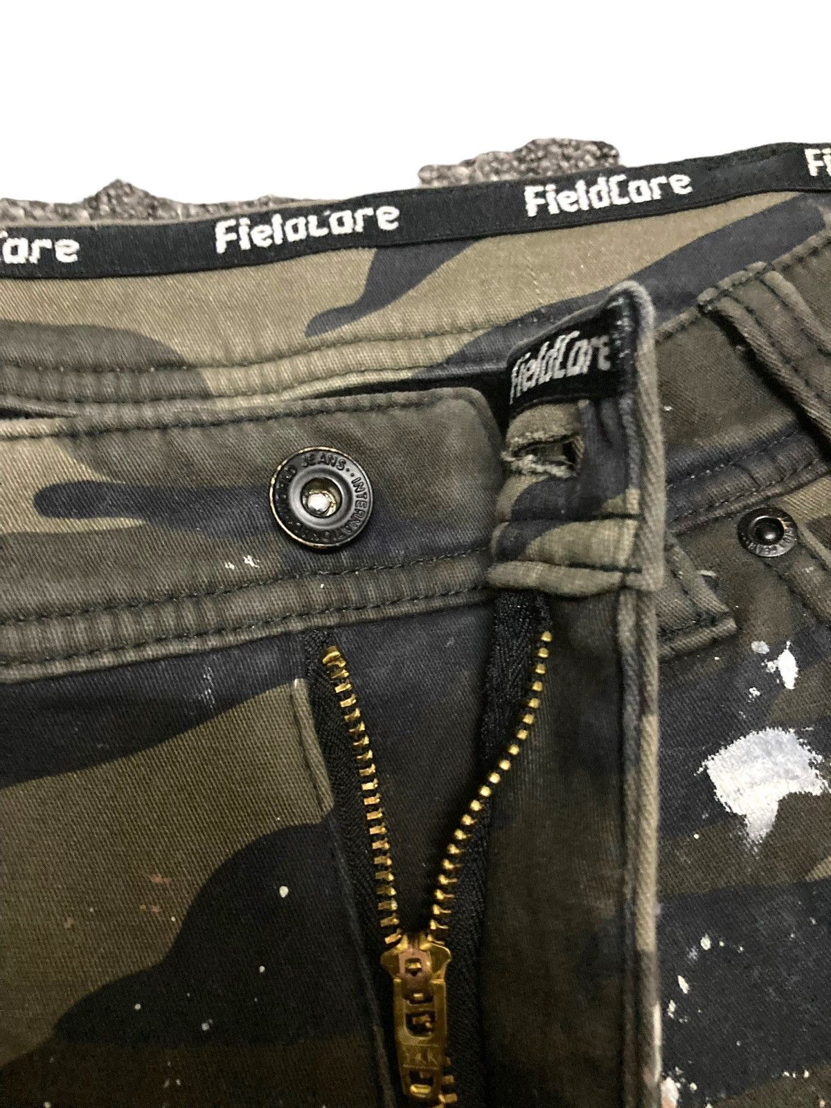 Japanese Brand Vintage Heavy Art Trashed Paint Cargo Size US 30 / EU 46 - 10 Thumbnail