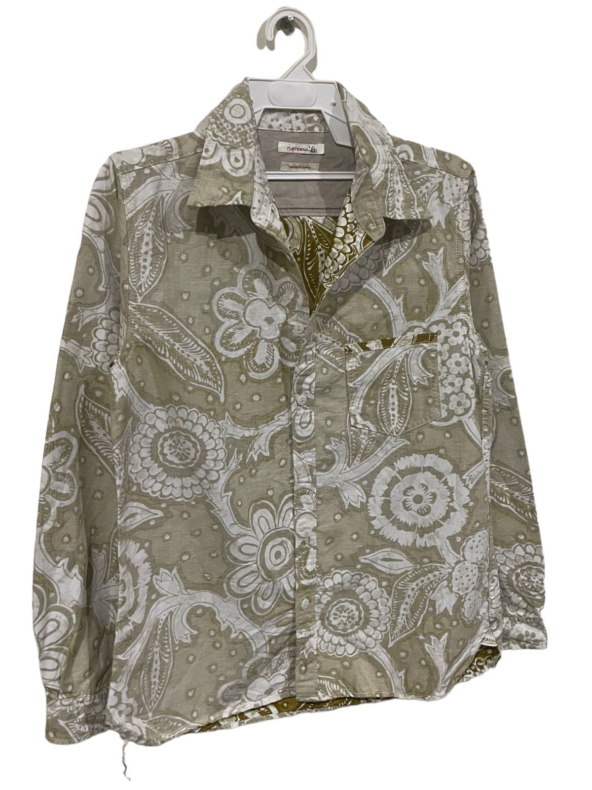 Eternal × Japanese Brand Rare🔥Eternal Japan Floral Paisley Reversible Fabric Shirts Size US M / EU 48-50 / 2 - 5 Thumbnail