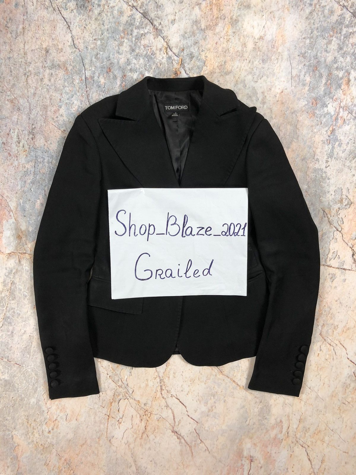 Tom Ford Tom ford black blazer jacket Size S / US 4 / IT 40 - 8 Thumbnail