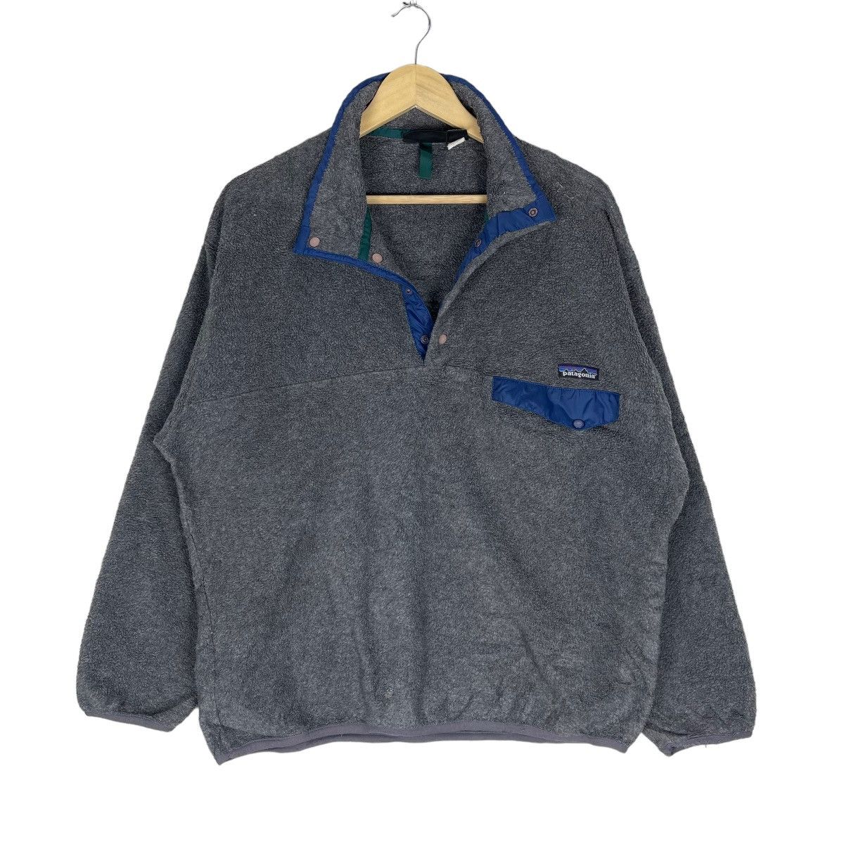 Patagonia 🌟PATAGONIA FLEECE SINGLE POCKET HALF SNAP BUTTON JACKET Size US L / EU 52-54 / 3 - 5 Thumbnail