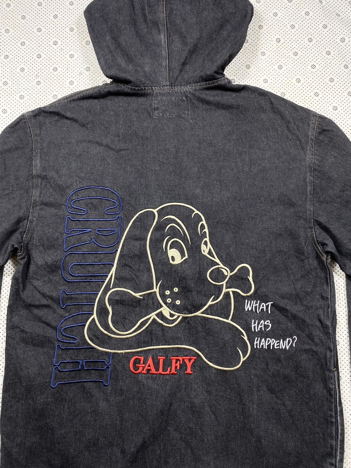 Japanese Brand Denim Zip Up Hoodie Jacket By Galfy Size US XL / EU 56 / 4 - 4 Thumbnail