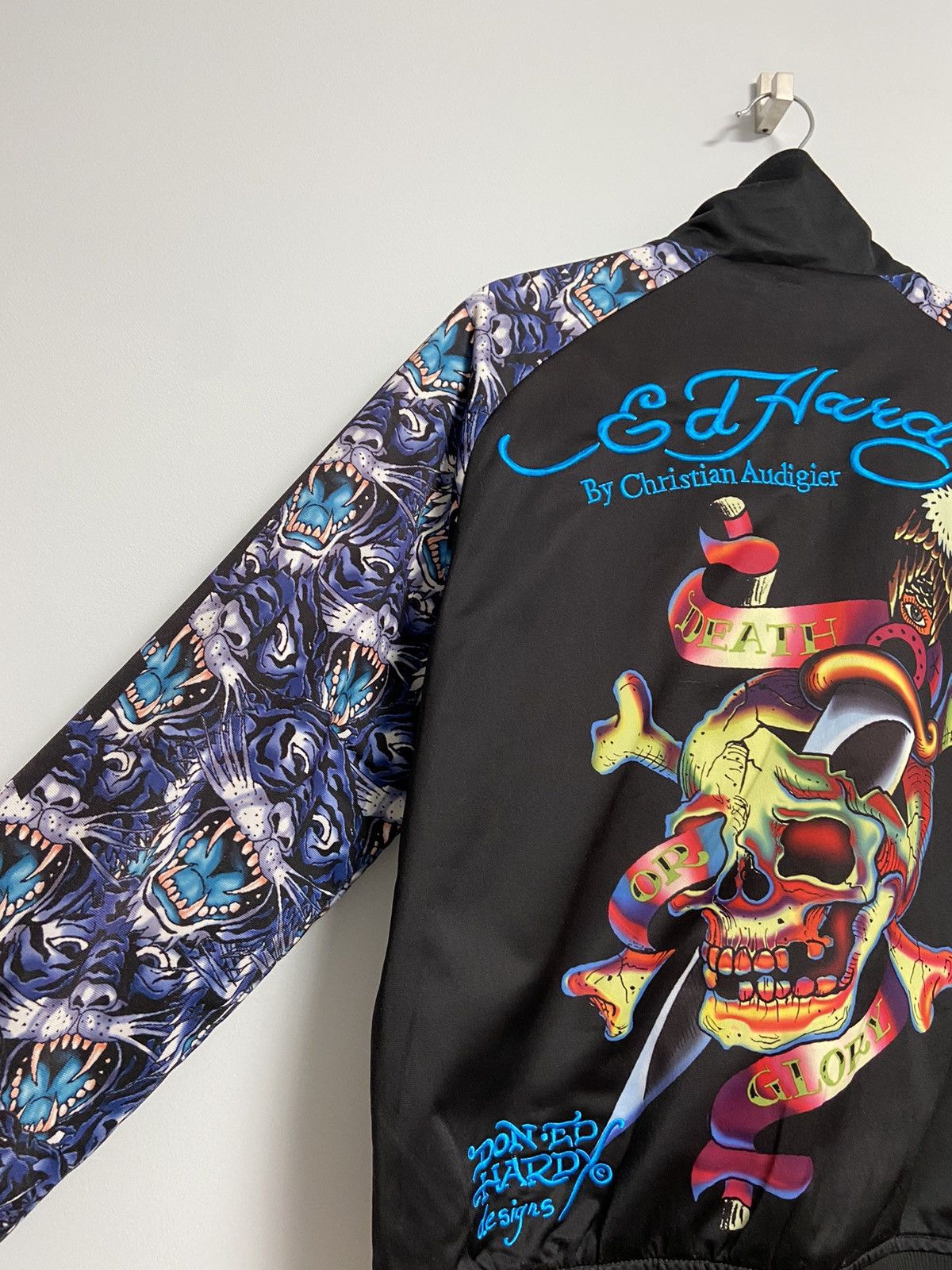 Ed Hardy Vintage Ed Hardy Track Top Jacket Black Logo Size US S / EU 44-46 / 1 - 7 Thumbnail