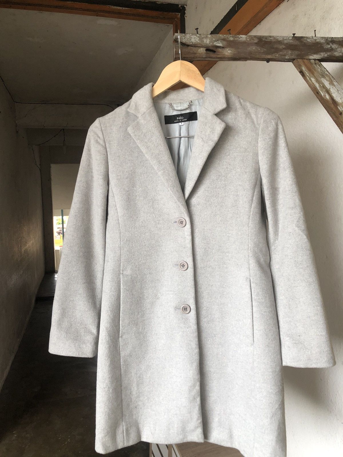 Yohji Yamamoto Fire🔥 Ined by Yohji Yamamoto Cashmere Long Coat Size M / US 6-8 / IT 42-44 - 6 Thumbnail