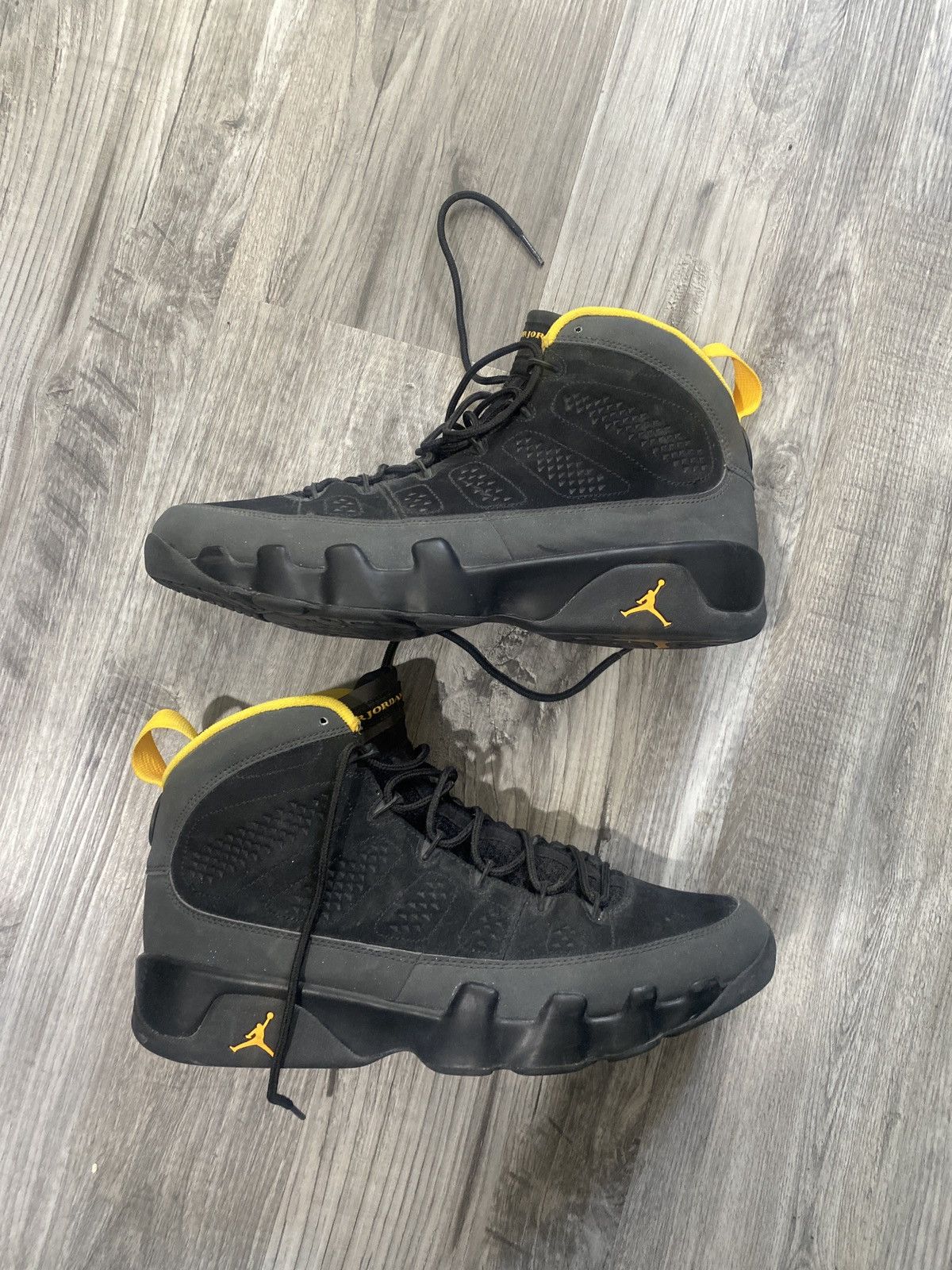 Jordan Brand Jordan 9 Dark Charcoal University Gold Size US 12 / EU 45 - 4 Thumbnail