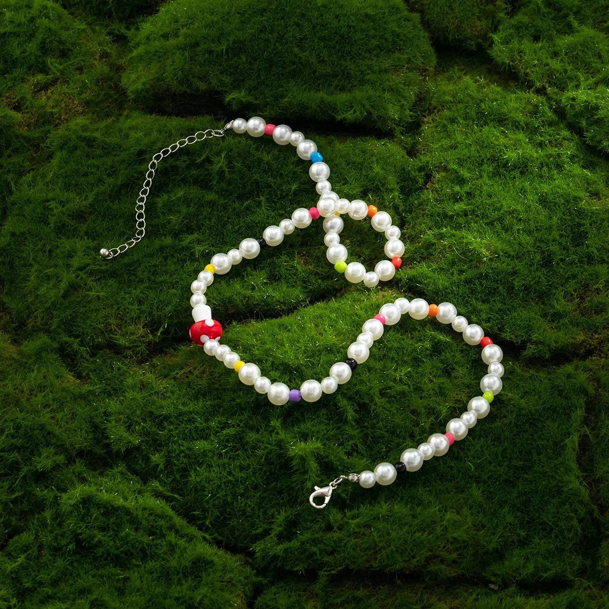 Jewelry Colorful Pearl Bead Necklace Size ONE SIZE - 5 Thumbnail