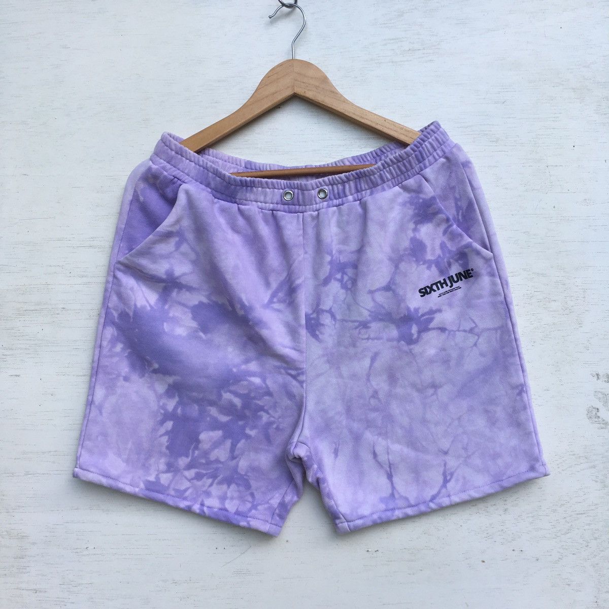 Designer × Sixth June Paris × Vintage 2008 SIXTH JUNE TIE DYE SHORTS Size US 32 / EU 48 - 1 Thumbnail