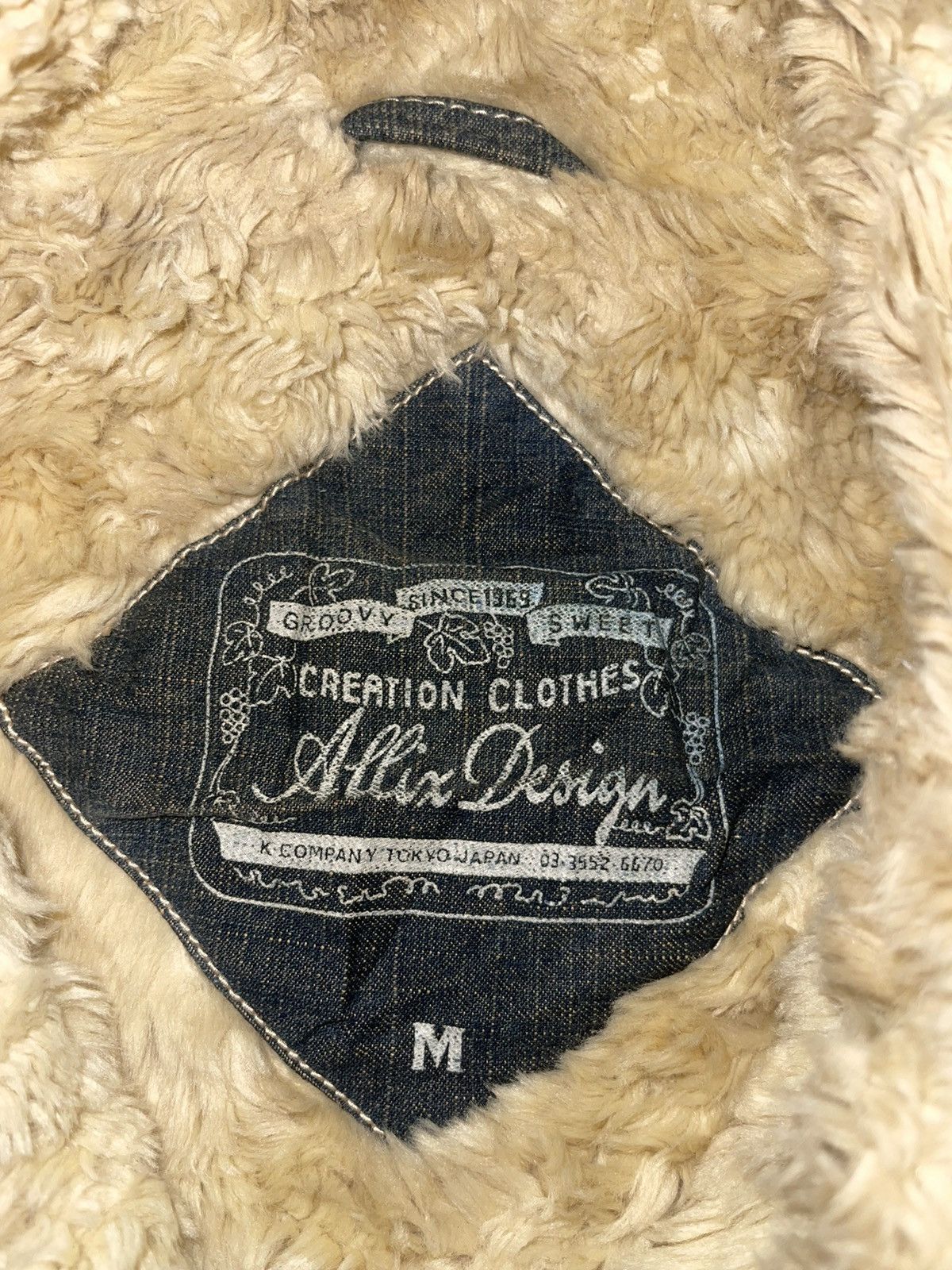 Japanese Brand Vintage Allix Design Fur Denim Jacket Size US M / EU 48-50 / 2 - 3 Thumbnail