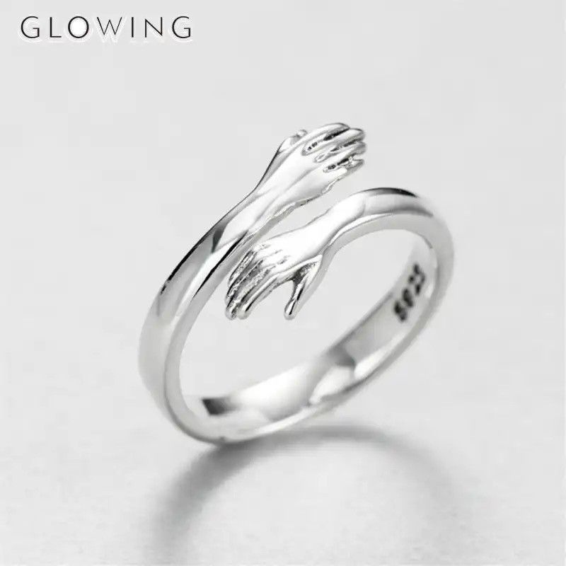 Jewelry × Vintage Hugging Hands Ring Size ONE SIZE - 1 Thumbnail